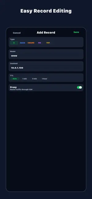 GlassDNS screenshot 4