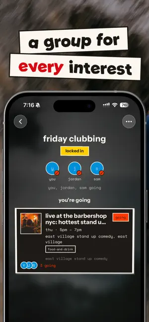 Just Go: Weekly Curated Events screenshot 4