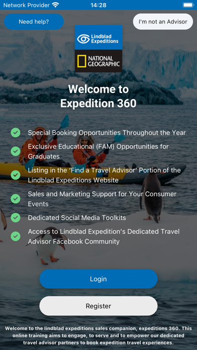 Lindblad Expeditions Screenshot