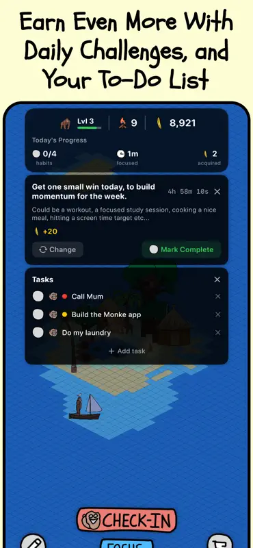 Monke - Habit Game screenshot 3 of 7