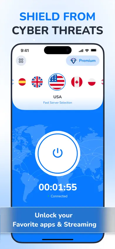 StrongNet VPN: Privacy Defence screenshot 1