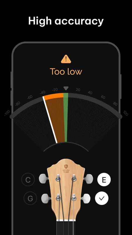 Ukulele Tuner: tune & chords screenshot 2 of 9