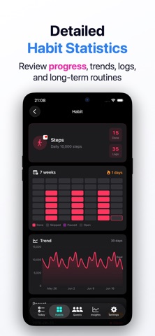 Habit Tracker - Track your day iPhone screenshot