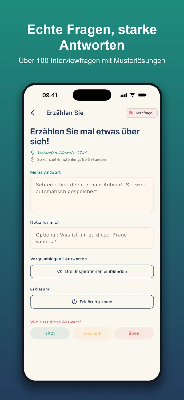 Screenshot #2 pour Vorstellungsgespräch