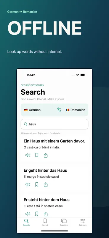 Deutsch–Rumänisch Lexikon + screenshot 1 of 6