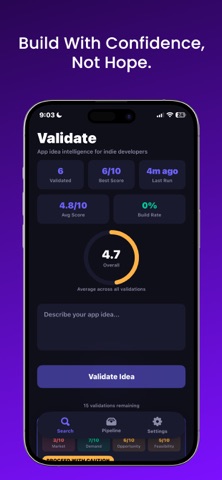 Validate screenshot