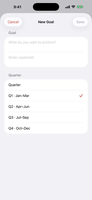 QuarterGoals OKR Planner screenshot 3