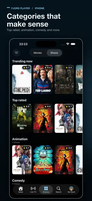 Fjord IPTV Player screenshot 3