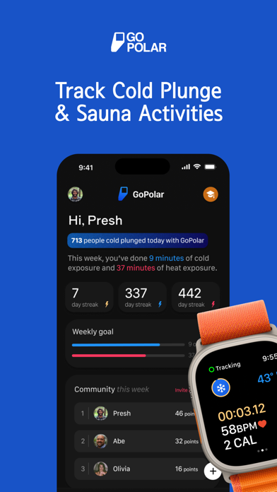 GoPolar: Cold Plunge & Sauna Screenshot