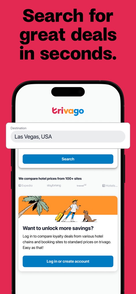 trivago: Compare hotel prices - Streamlined Destination Search
