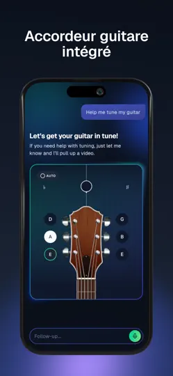 Capture d'écran de AI Guitar Lessons By Yousician sur iPhone 5