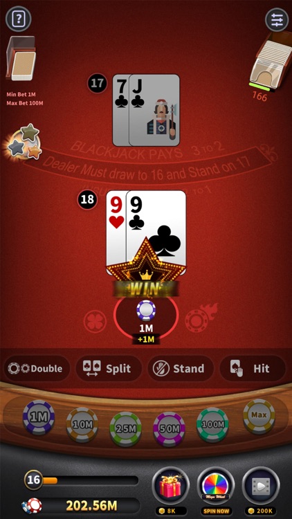 Blackjack 21 offline card game