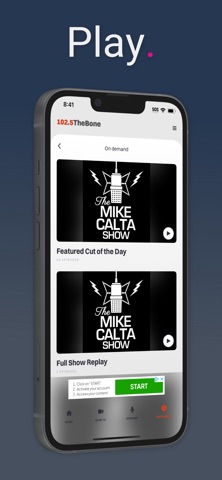102.5 The Bone: Real Raw Radio iPhone screenshot