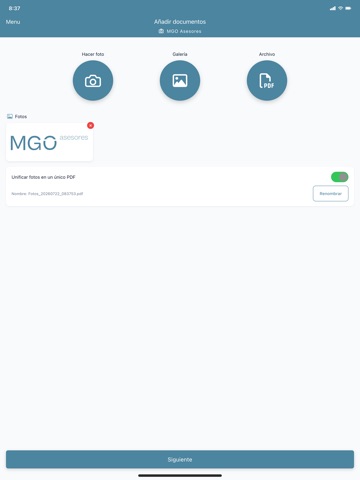 MGO iPad screenshot