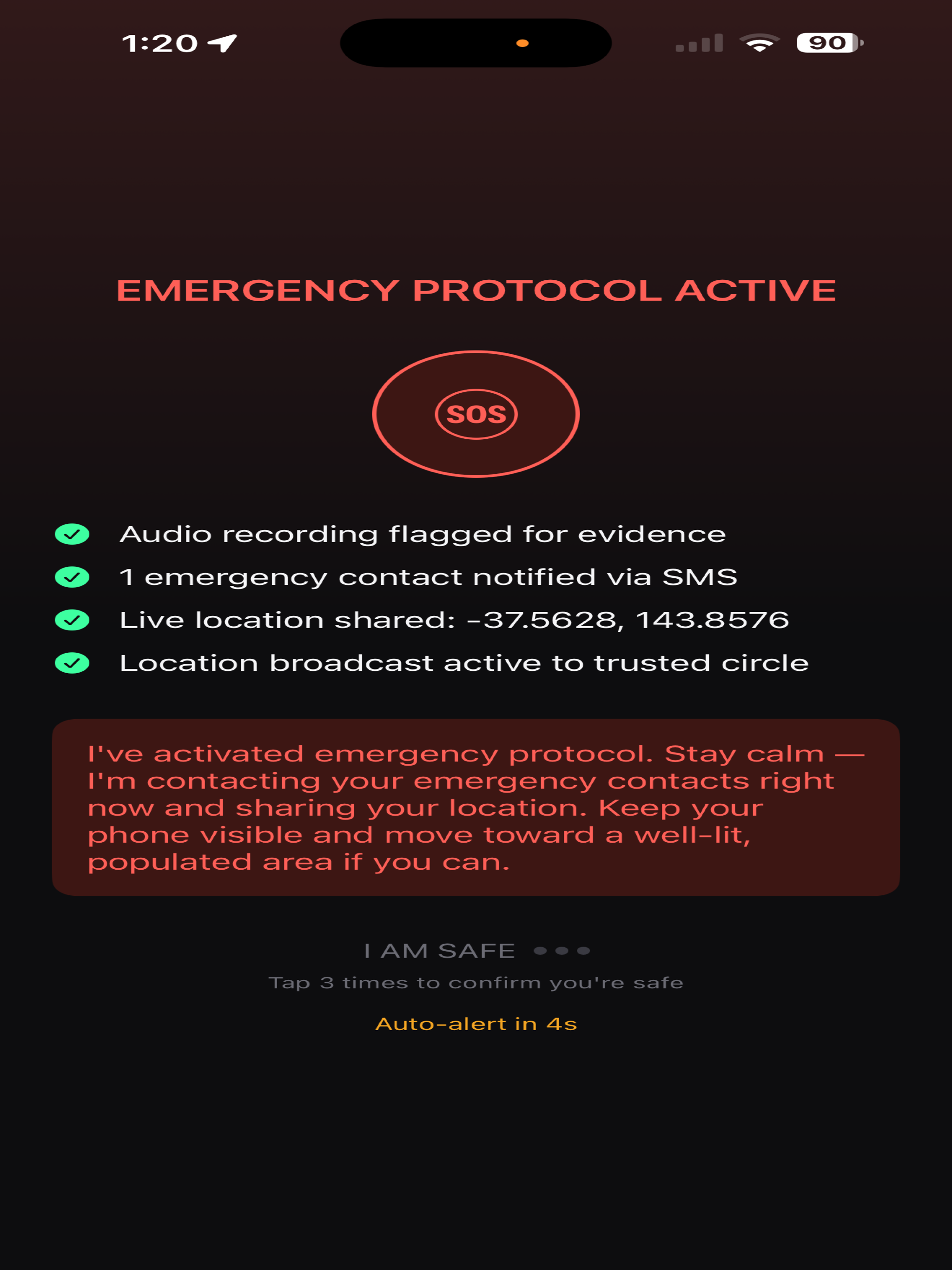 Walk With Me AI - Safety Guard