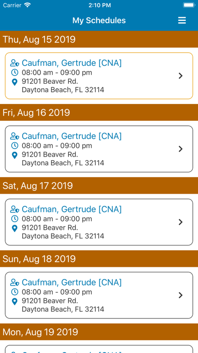 SwyftOps - Caregiver App Screenshot