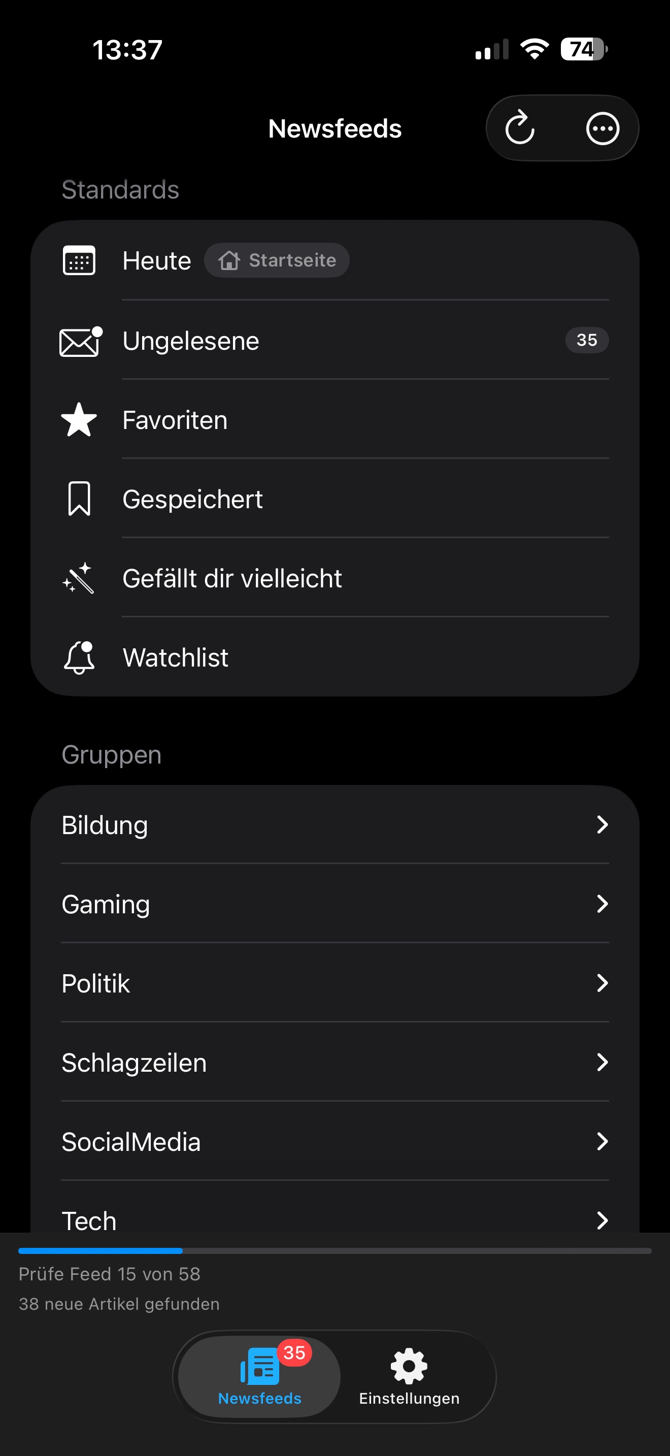 FeedFox – RSS & Social Reader Screenshot