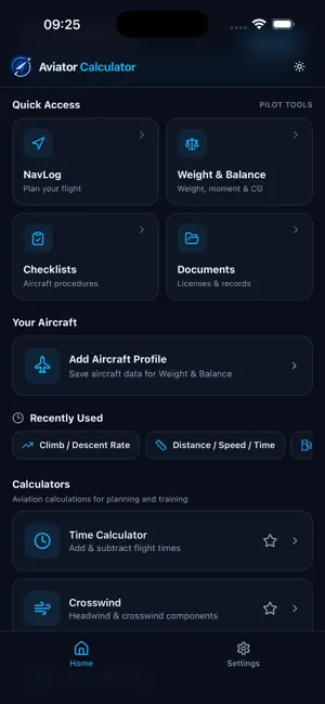 Aviator Calculator E6B Flight screenshot 1