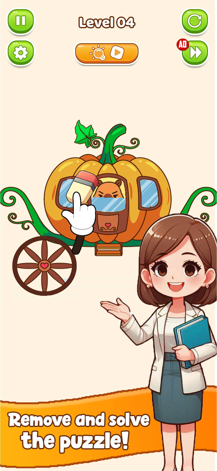 擦除寻找水豚谜题 screenshot 6