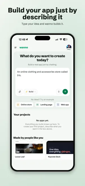 wanno: Website & App Builder screenshot 1