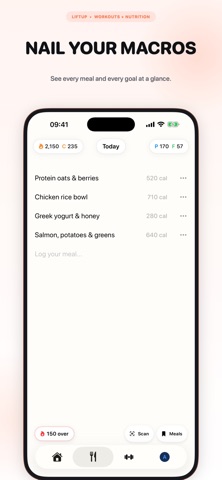 LiftUp Fitness and Gym Tracker screenshot