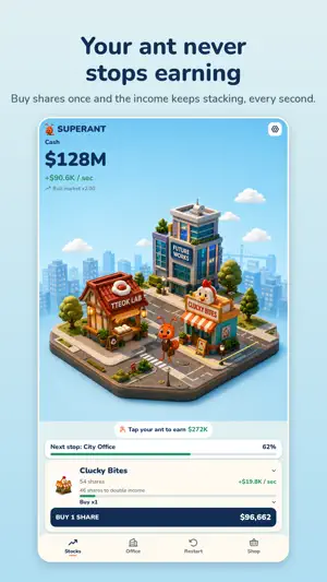 Superant: Idle Trading screenshot 1