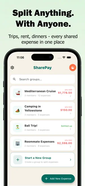 SharePay: Split Bills&Expenses screenshot 1