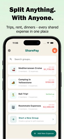 SharePay: Split Bills&Expenses Screenshot 1 of 8