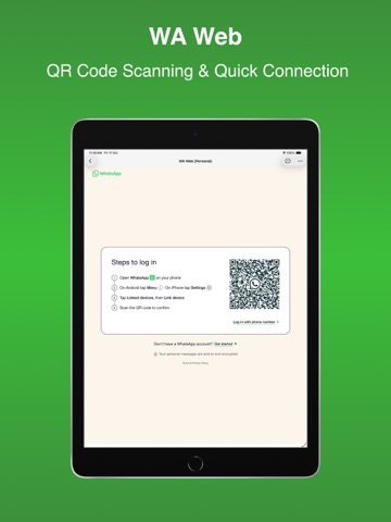 Web Scan - Dual Chat iPad screenshot