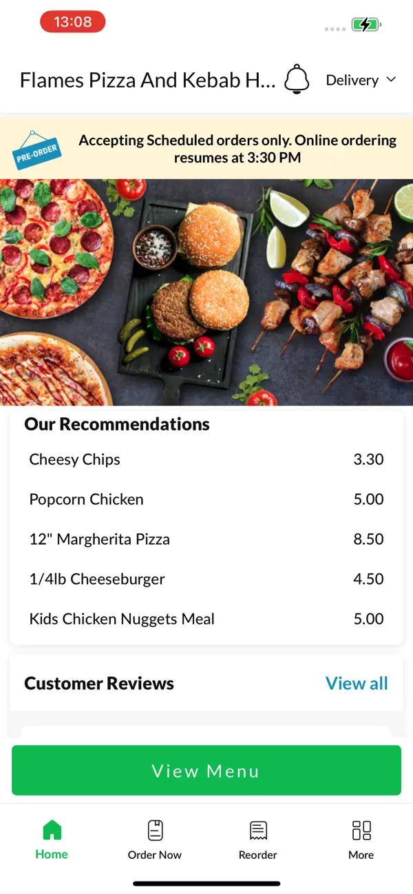 Screenshot #2 pour Flames Pizza And Kebab House.