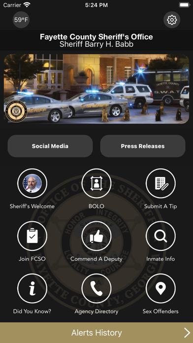 Fayette County GA Sheriff Screenshot