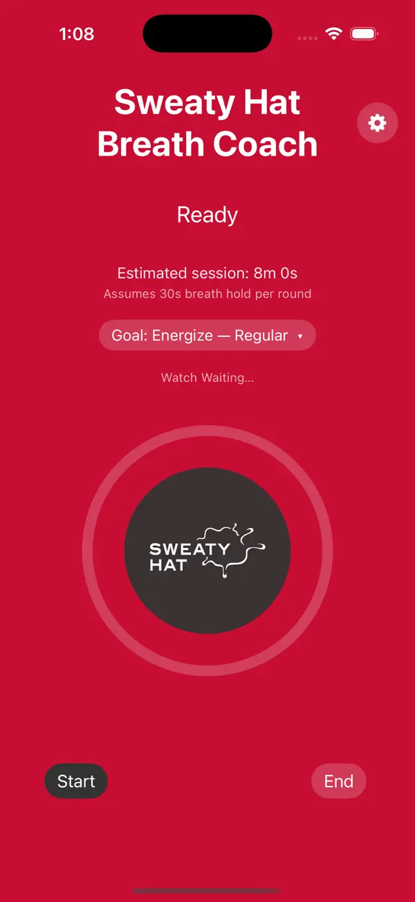 Screenshot #1 pour Sweaty Hat - Breath Coach