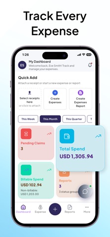 YTI Expense iPhone screenshot