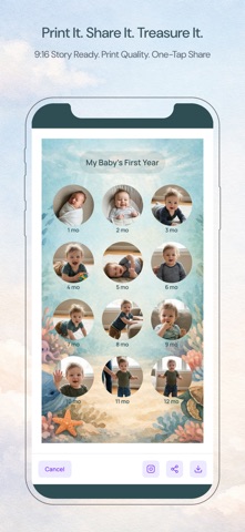 12mo: Baby Milestone Album iPhone screenshot