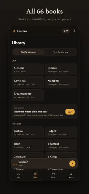 Lantern: Audio Bible screenshot 1