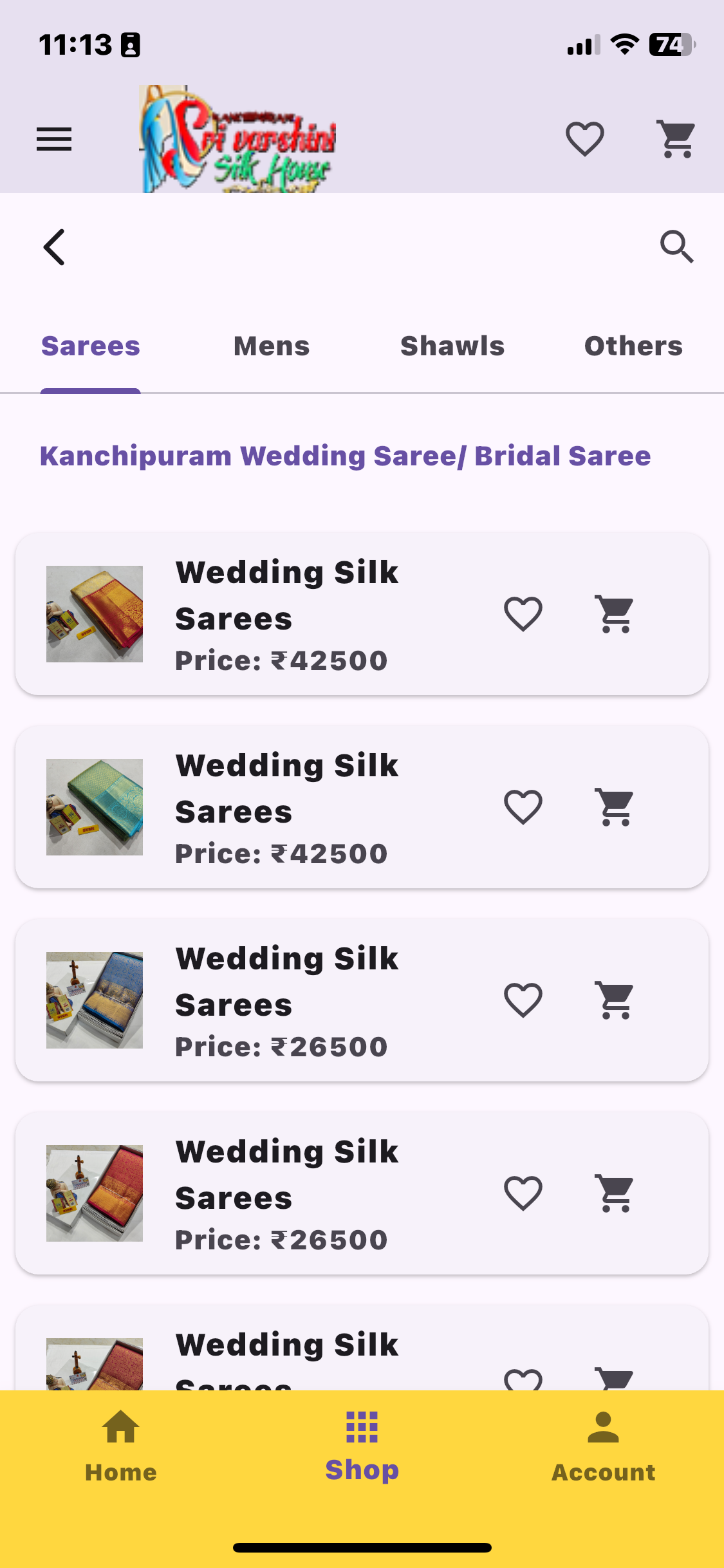 Sri Varshini Silk screenshot 2