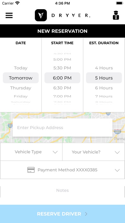 Dryver Personal Hourly Driver