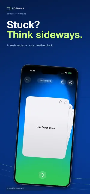 Oblique Strategies Sideways screenshot 1