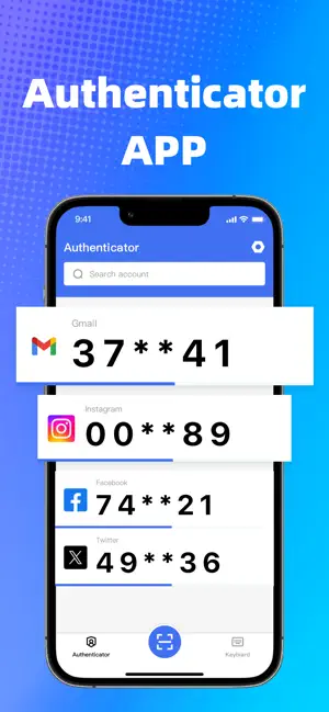 Authenticator : 动态密码令牌App screenshot 1