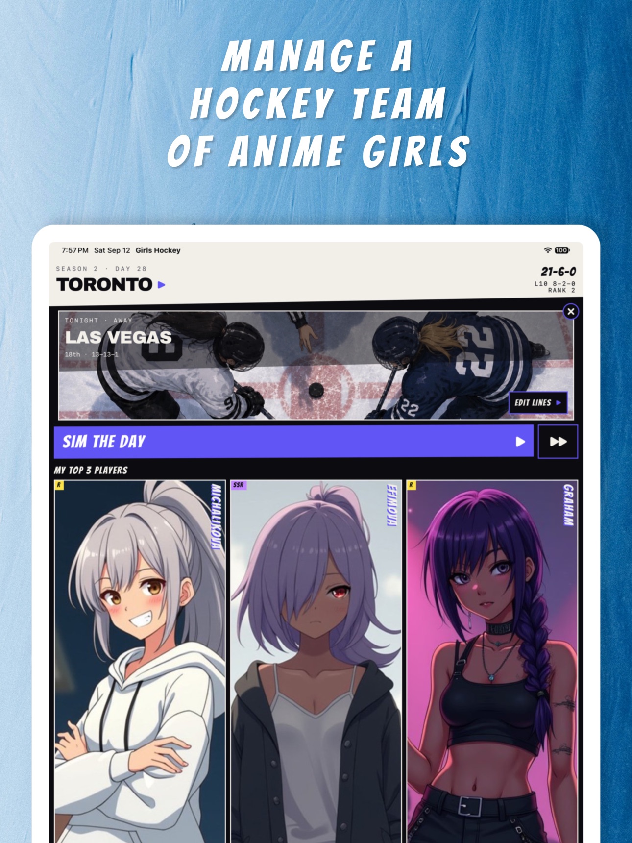 Screenshot 9 of Anime Girls Hockey