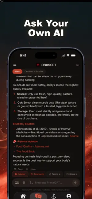 PrimalGPT iPhone screenshot 1