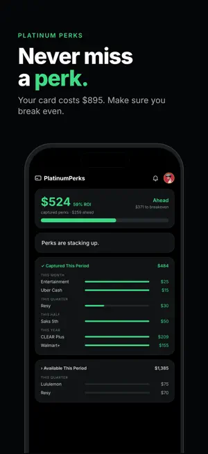 Platinum Perks screenshot 1