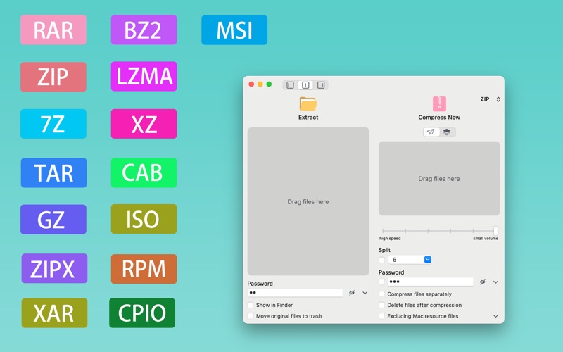 LinZip - Unarchiver & Archiver app screenshot