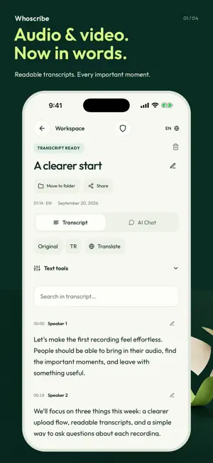 Whoscribe: YouTube Transcript screenshot 1
