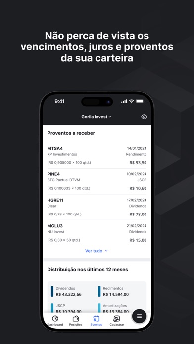 Gorila: gestão de investimento iPhone screenshot 6 - Finance app