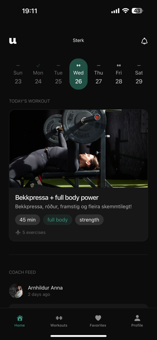 Upp – Coaching & Workouts Screenshot 1 of 5