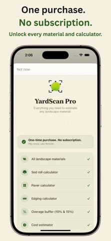YardScan iPhone screenshot