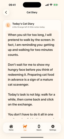 WatchCat Step Pet iPhone screenshot