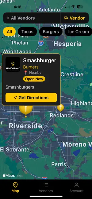 What's Open: Food Vendors screenshot 2