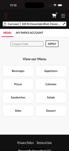 Papas Pizza Cafe Screenshot 2 of 3